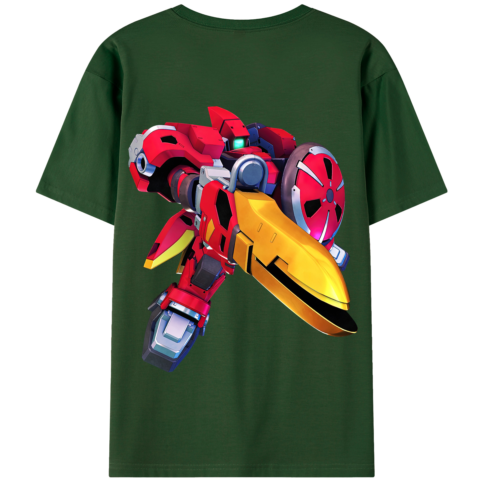 （画像用） 機動戦士ガンダム Mobile Suit Gundam 綿100％半袖Tシャツ（背面プリント）